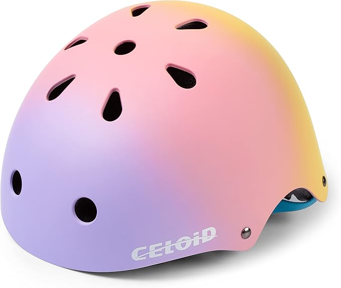 Kids Bike Helmet,Toddler Skateboard Helmets for Ages 2-3-5-8-14 Years Boys Girls,Adjustable Multi-Sport Bicycle Skateboarding Football Roller Skating Scooter Rollerblade Balance Bike Helmet